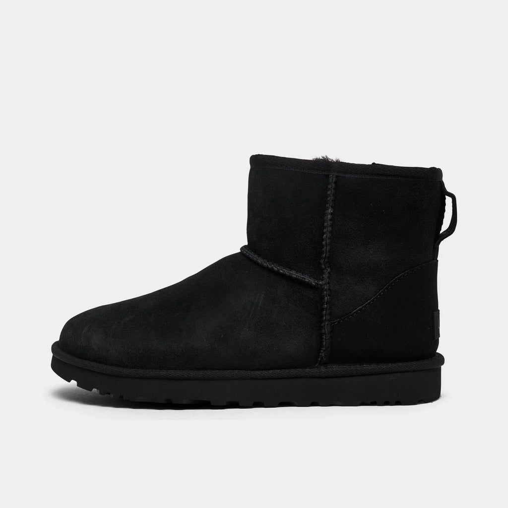 Women's Sheepskin Ankle Boots - Black