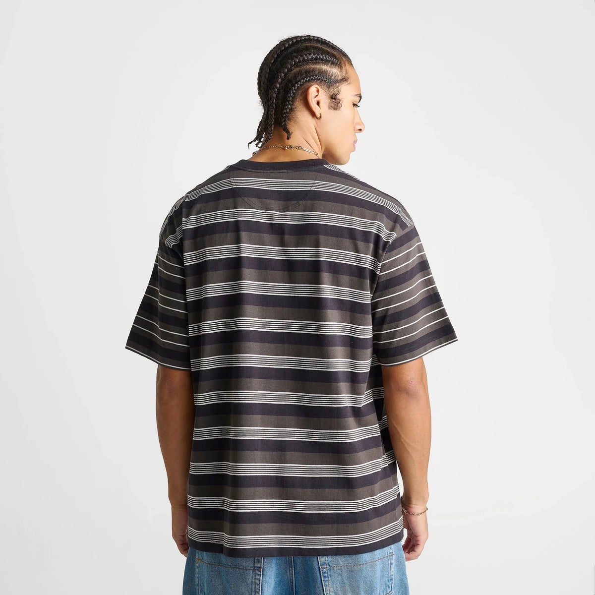 Men's Cotton Striped Crewneck T-Shirt