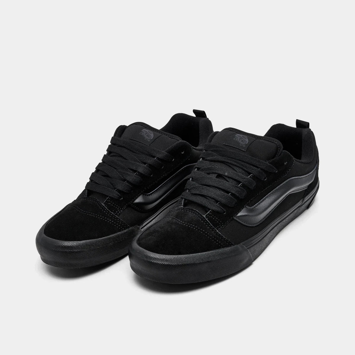 Men's Padded Suede Low Top Sneakers - Black