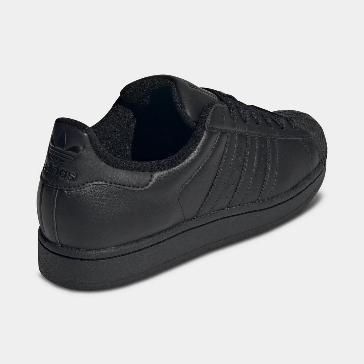 Men's Leather Shell Toe Sneaker - Black
