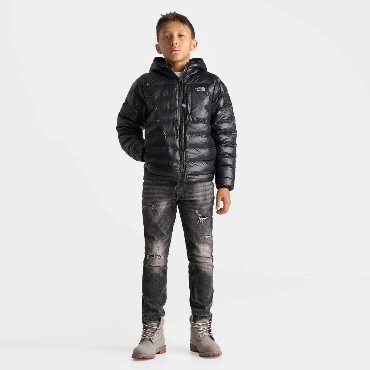 Boys' Reversible Insulated Hooded Jacket