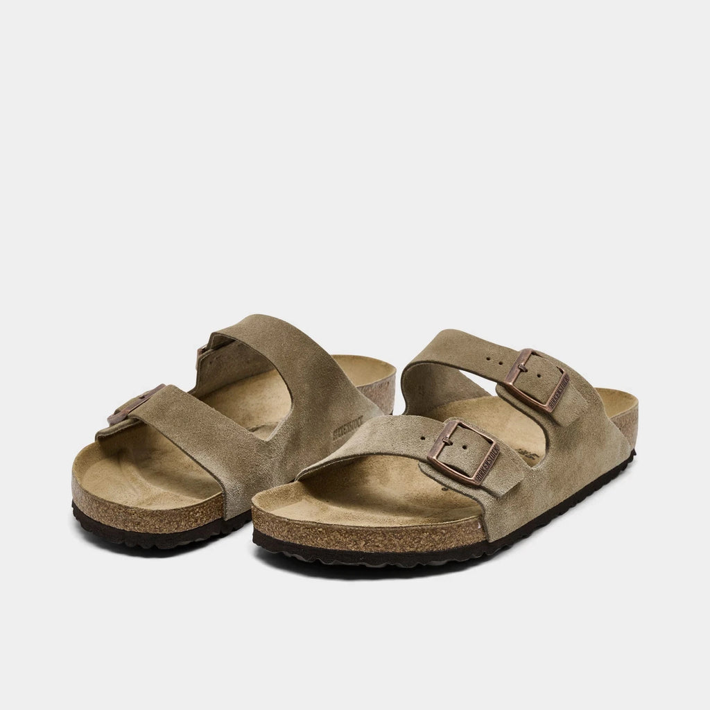 Men's Two-Strap Synthetic Sandals - Brown