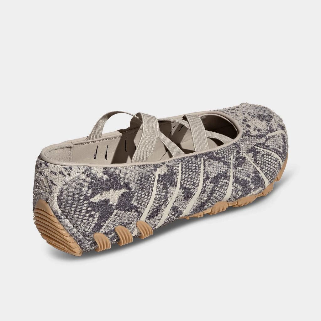 Women's Snakeskin-Embossed Ballet Sneakers