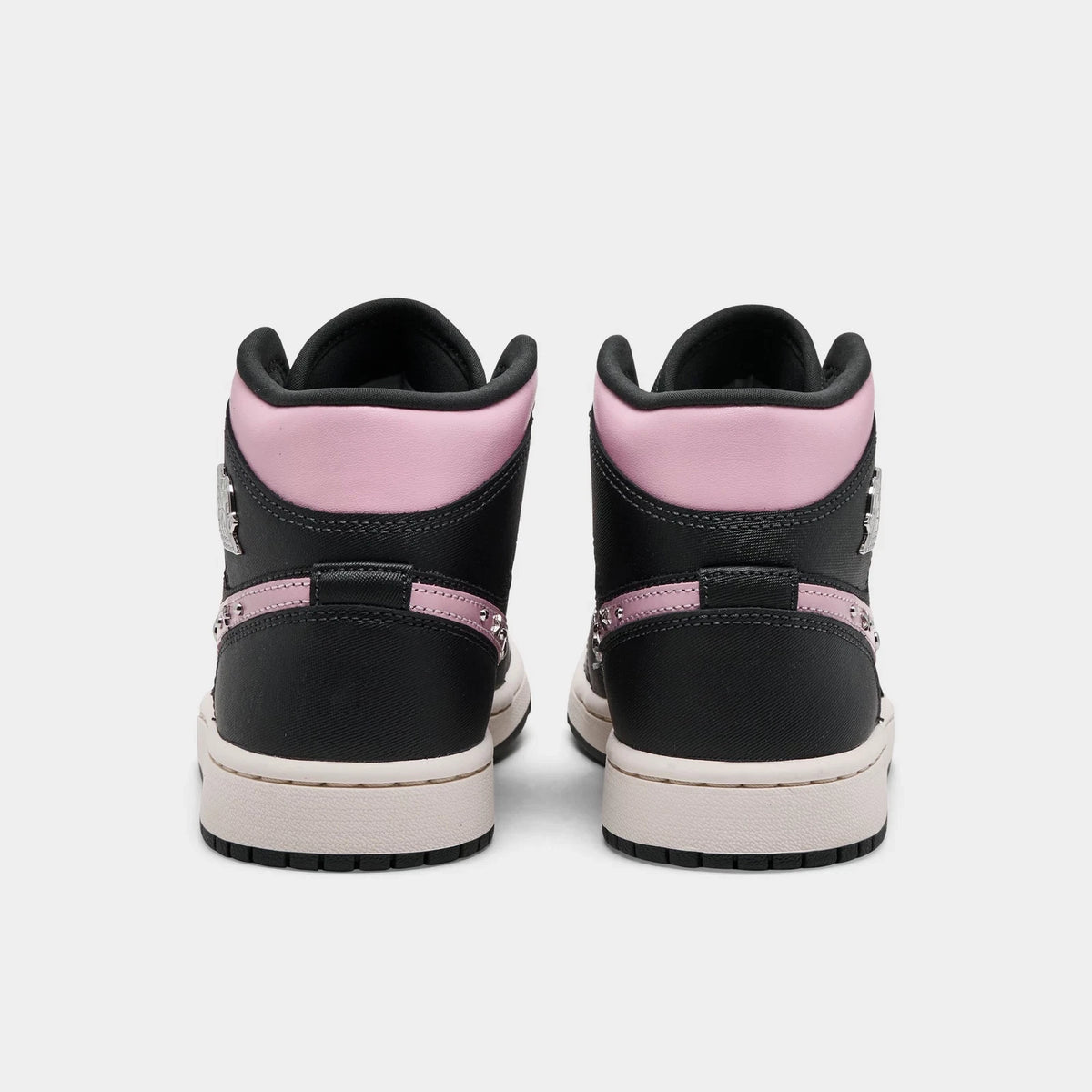 Women's Studded Leather Mid Top Sneaker