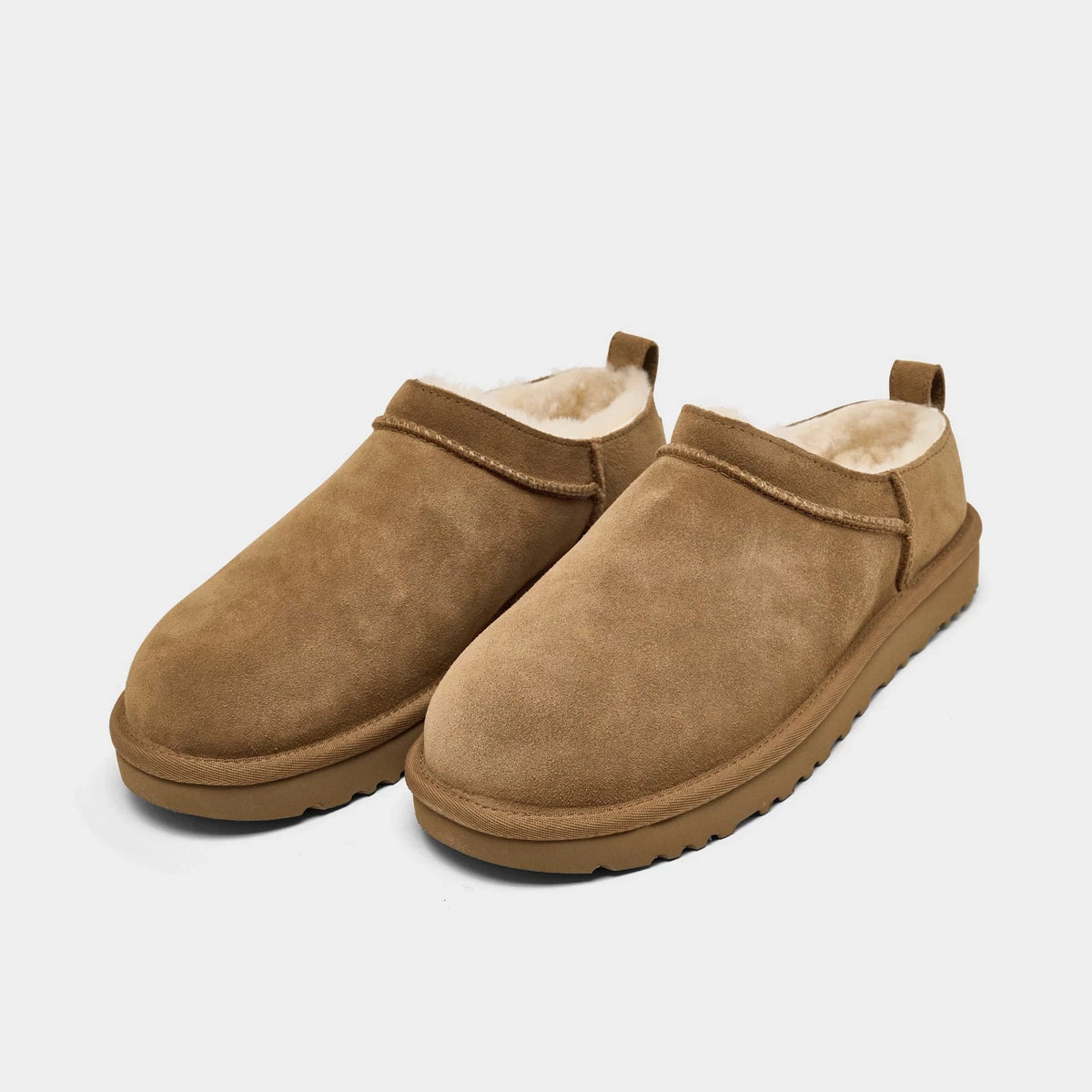 Women's Suede Micro Boots - Chestnut