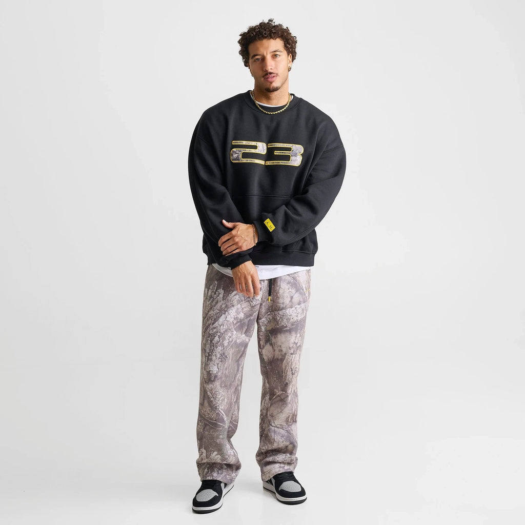 Men's Oversized Camouflage Fleece Sweatshirt
