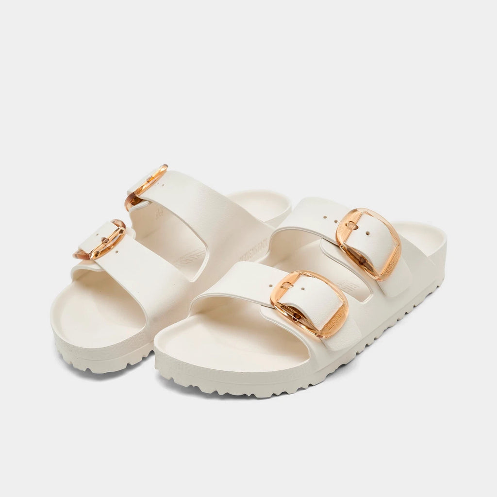 Women's Oversized-Buckle EVA Sandals - Brown