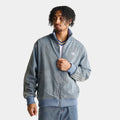 Men's Washed Denim Track Jacket