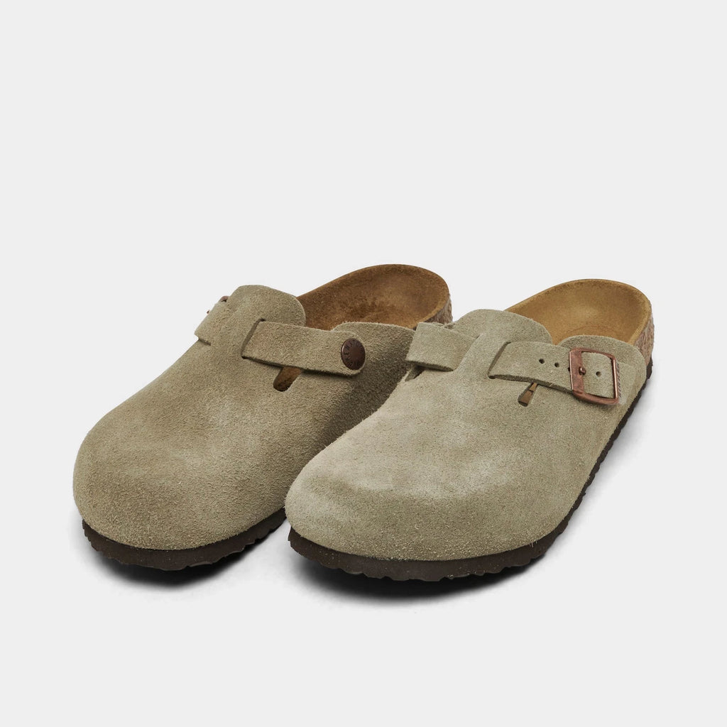 Kids' Suede Closed-Toe Clogs