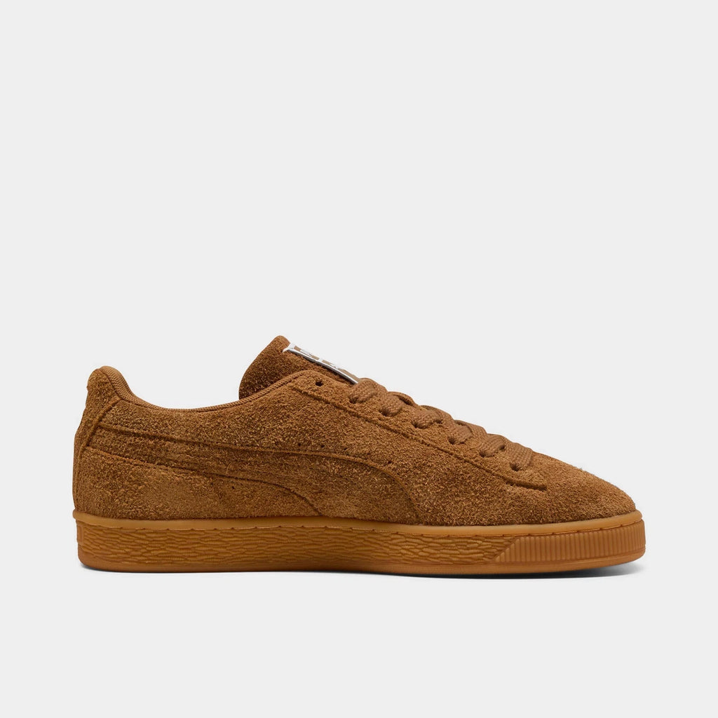 Men's Textured Leather Low-Top Sneakers - Brown