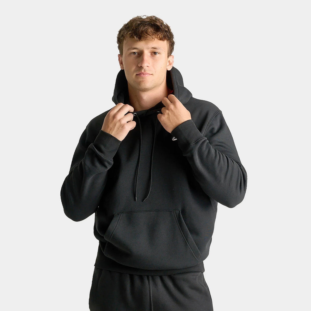 Men's Brushed Fleece Pullover Hoodie - Gray