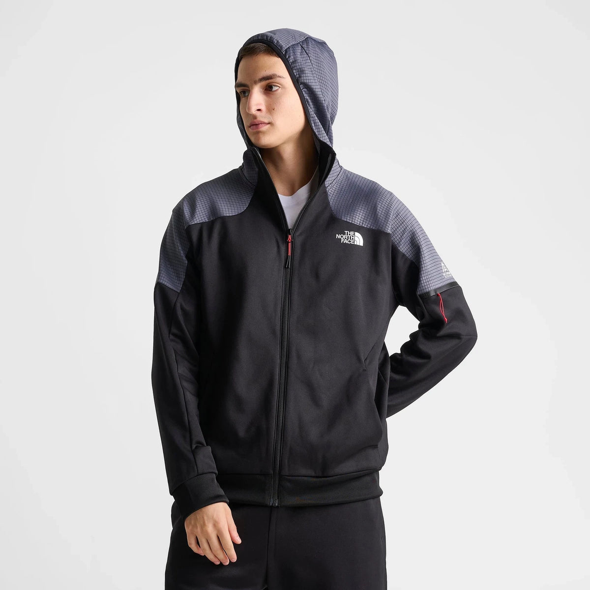 Men's Grid-Fleece Full-Zip Hooded Jacket
