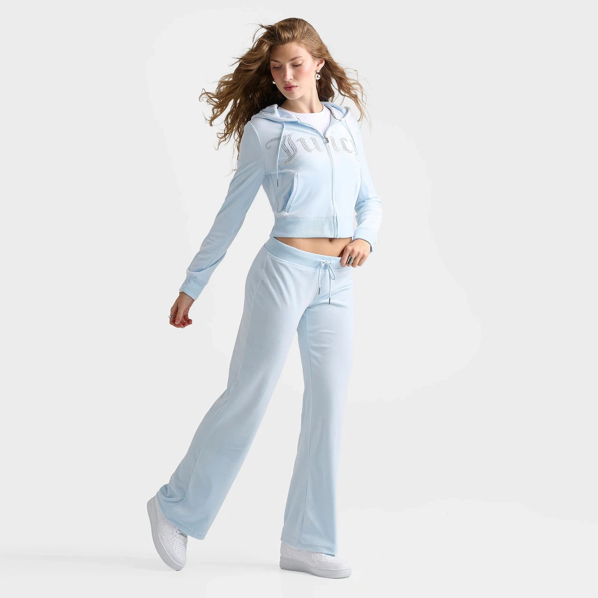 Women's Rhinestone Back Slim Track Pants