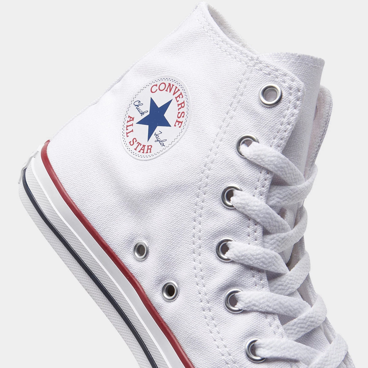 Little Kids' Canvas High Top Sneakers - White