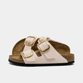 Women's Gold-Buckle Two-Strap Sandals