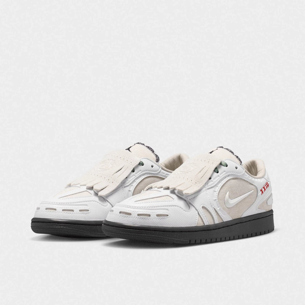 Women's Snakeskin Leather Low Top Sneaker