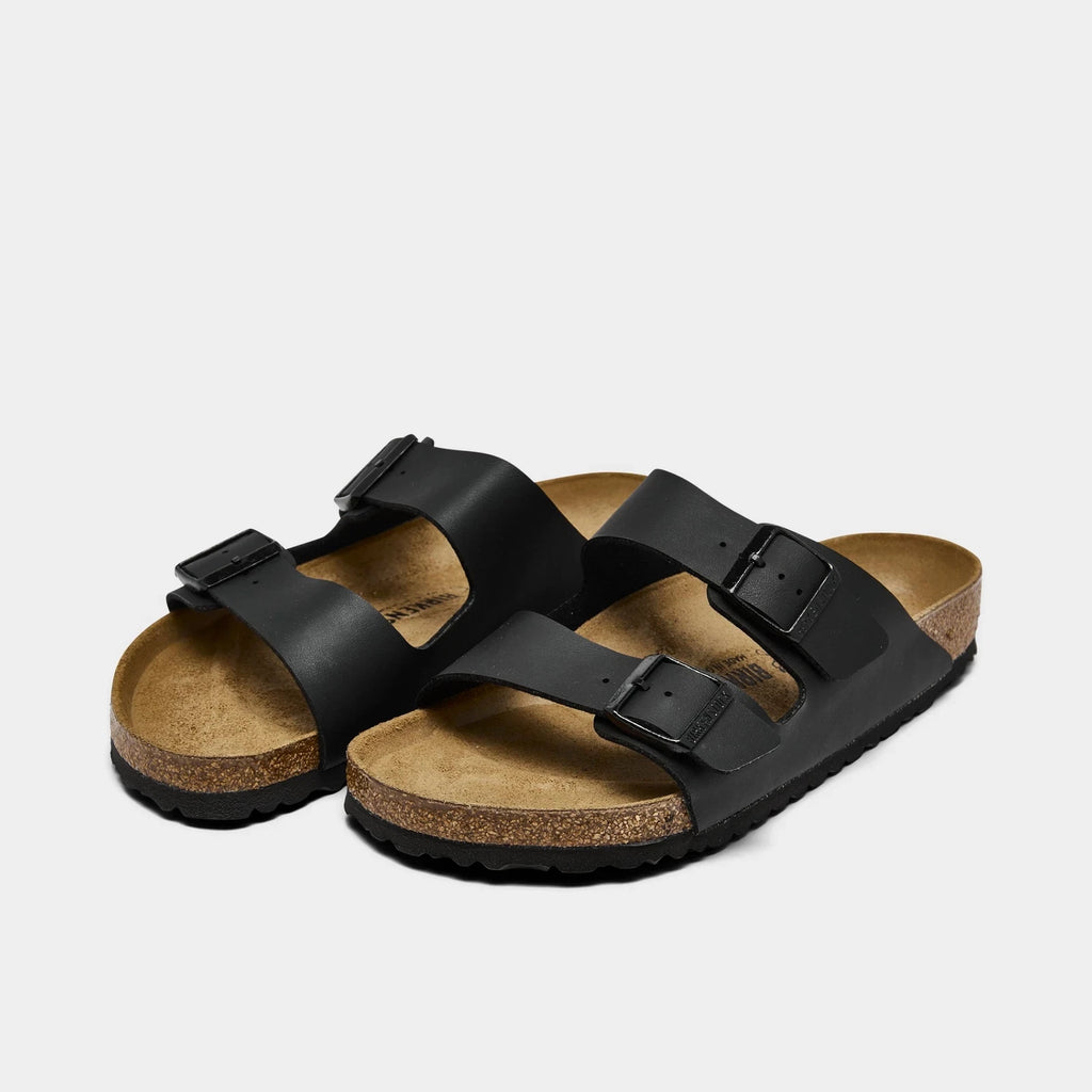 Men's Two-Strap Synthetic Sandals - Black