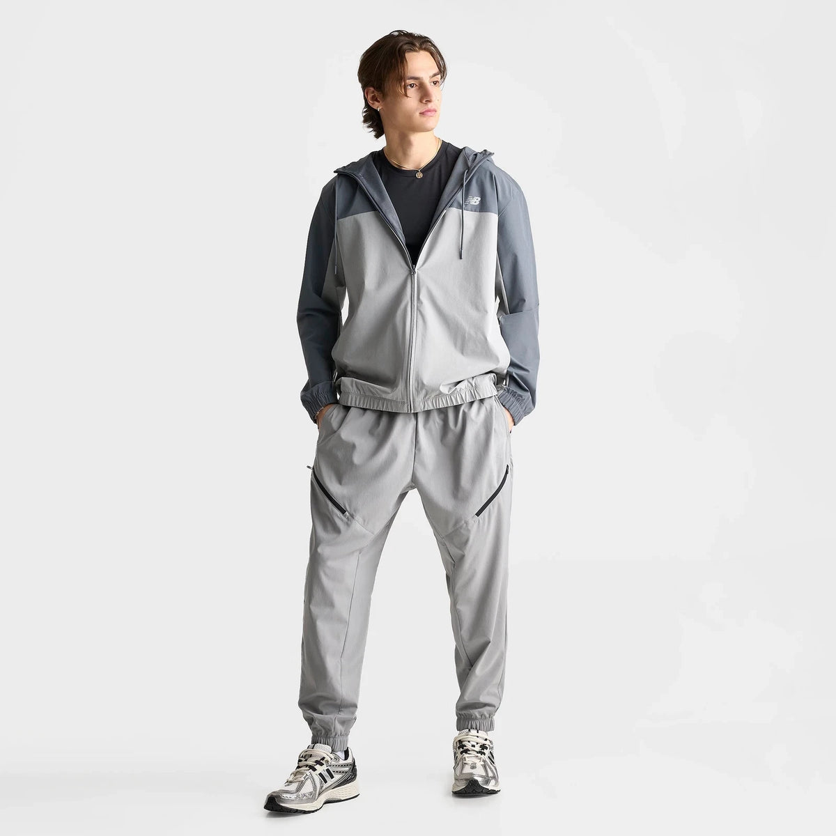 Men's Lightweight Woven Zip Pocket Jogger Pants
