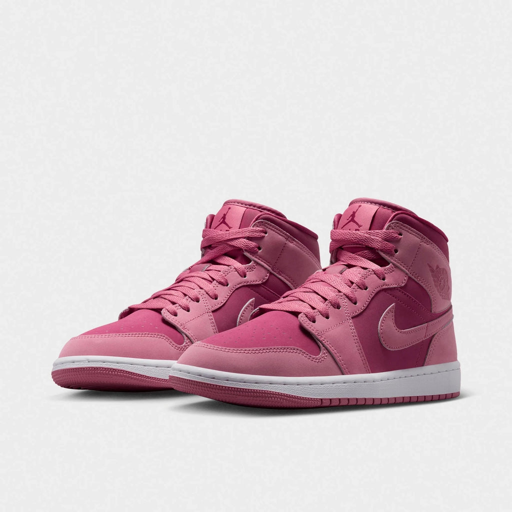 Women's Leather Mid-Top Casual Sneakers