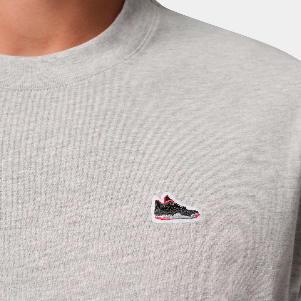 Men's Embroidered Patch Cotton T-Shirt