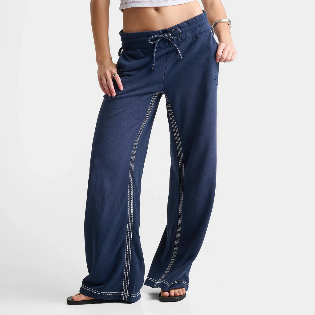 Women's Low-Rise Straight-Leg Fleece Pants