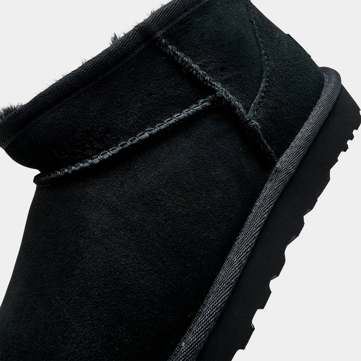 Women's Sheepskin Short Boot - Black