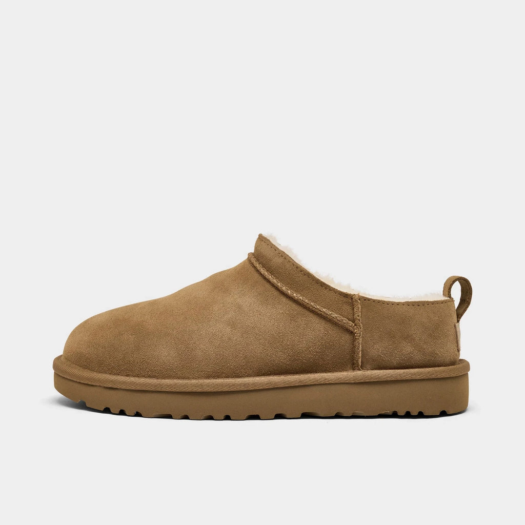 Women's Suede Micro Boots - Chestnut