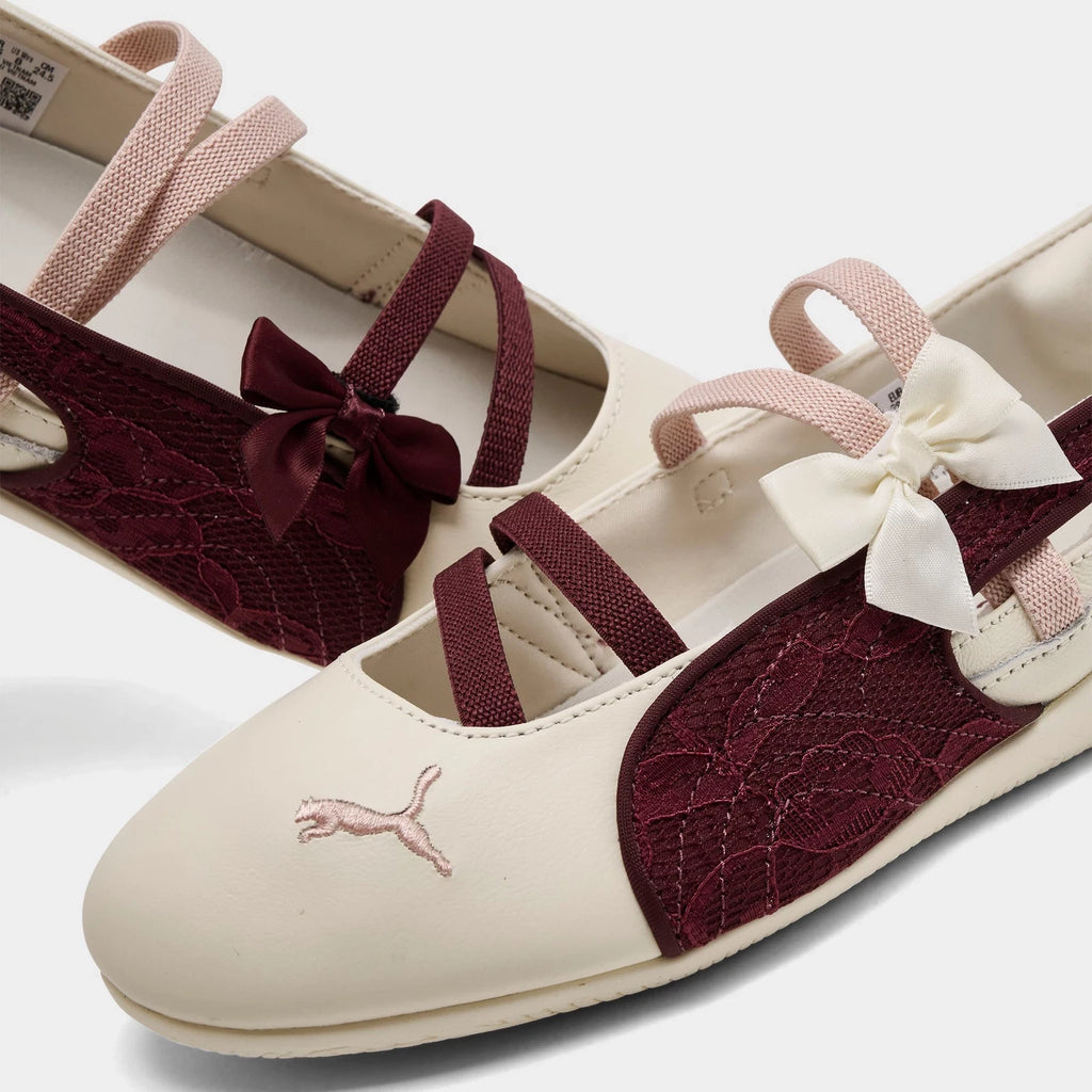 Women's Leather Ballet-Inspired Sneakers