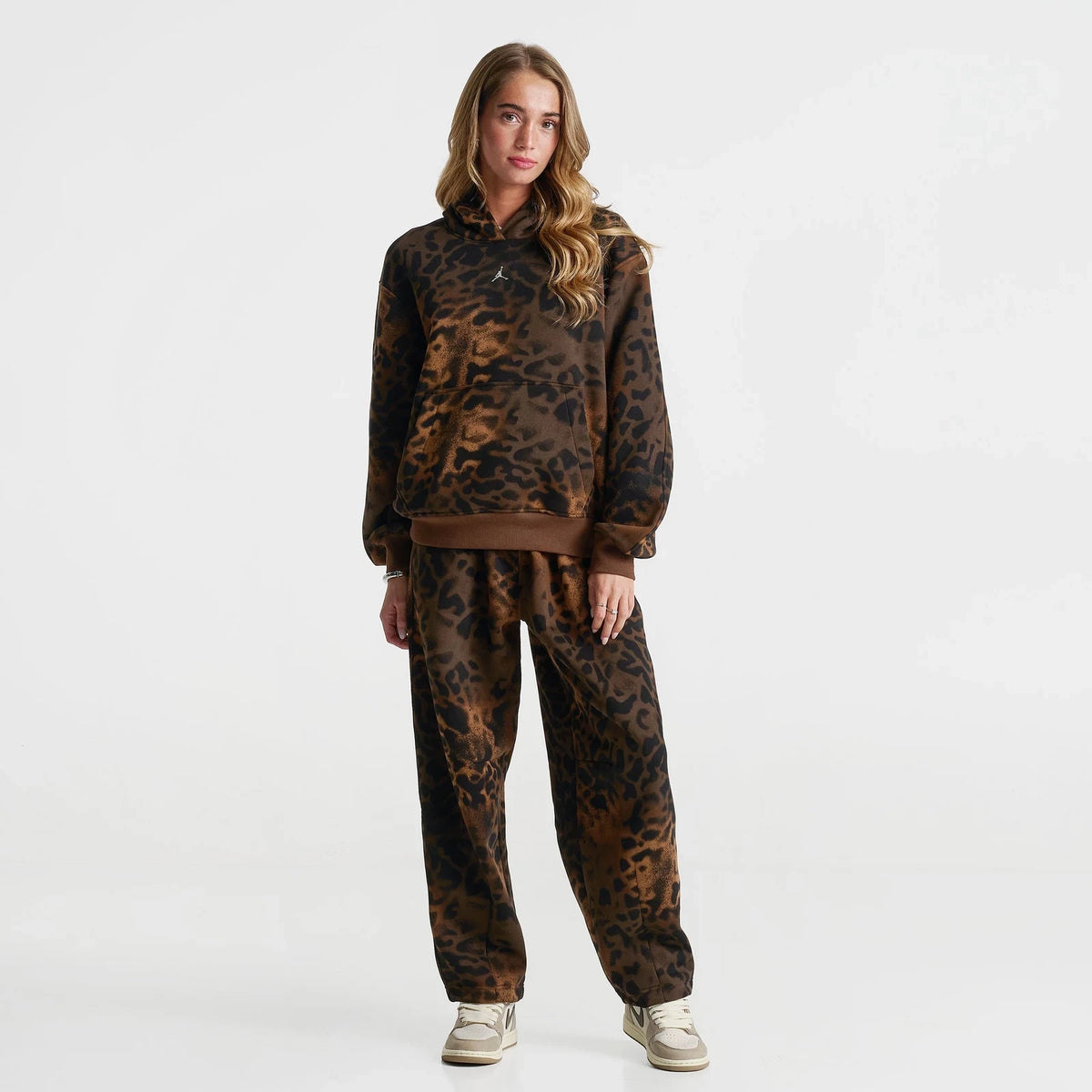Women's Animal Print Fleece Pullover Hoodie