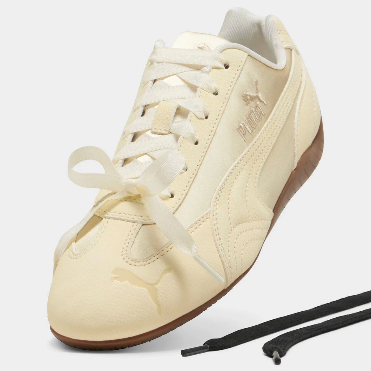 Women's Satin Ribbon-Tie Low Sneakers