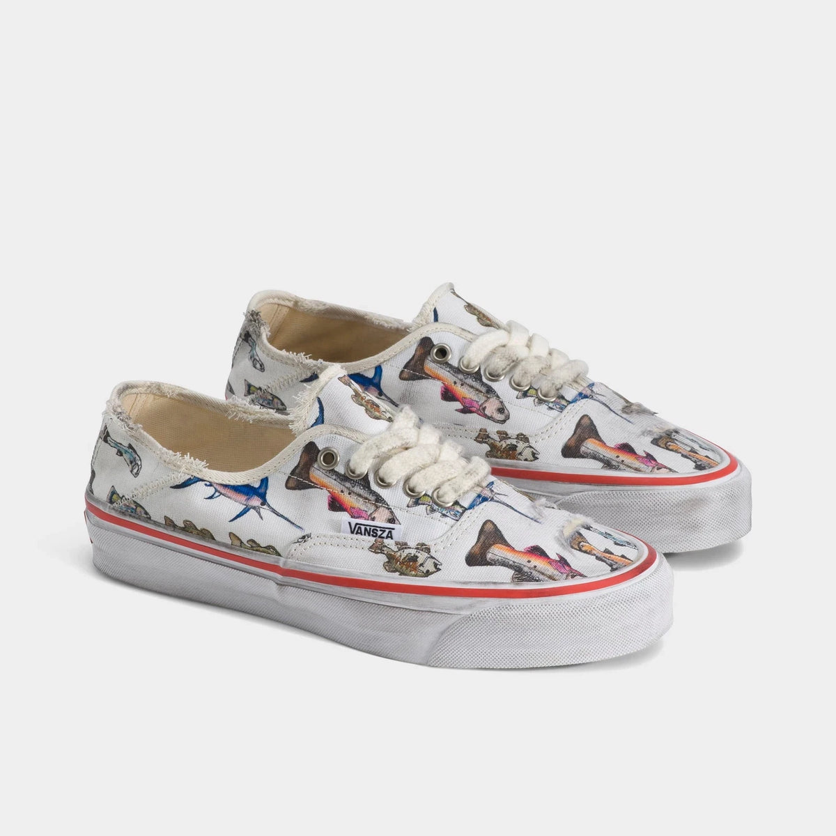 Canvas Fish Print Convertible Sneaker