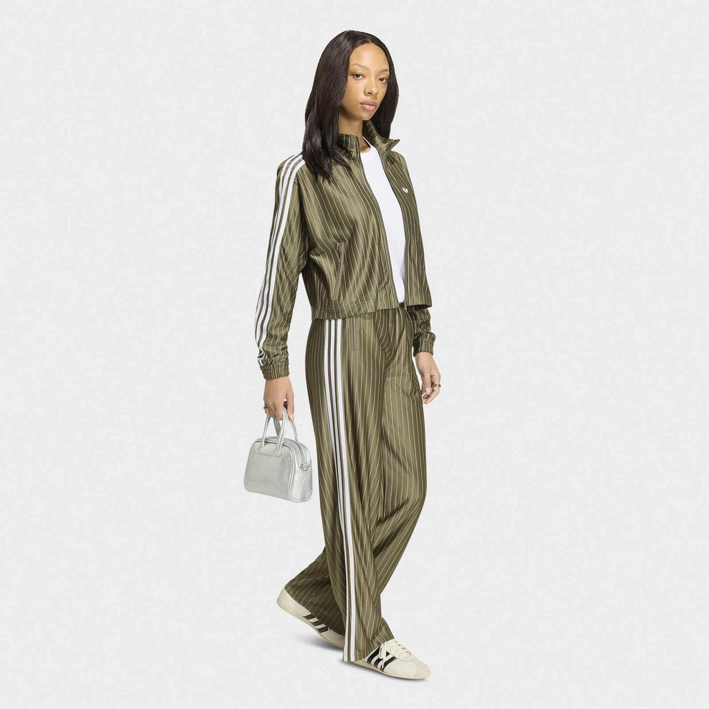 Women's Pinstripe Full-Zip Track Jacket