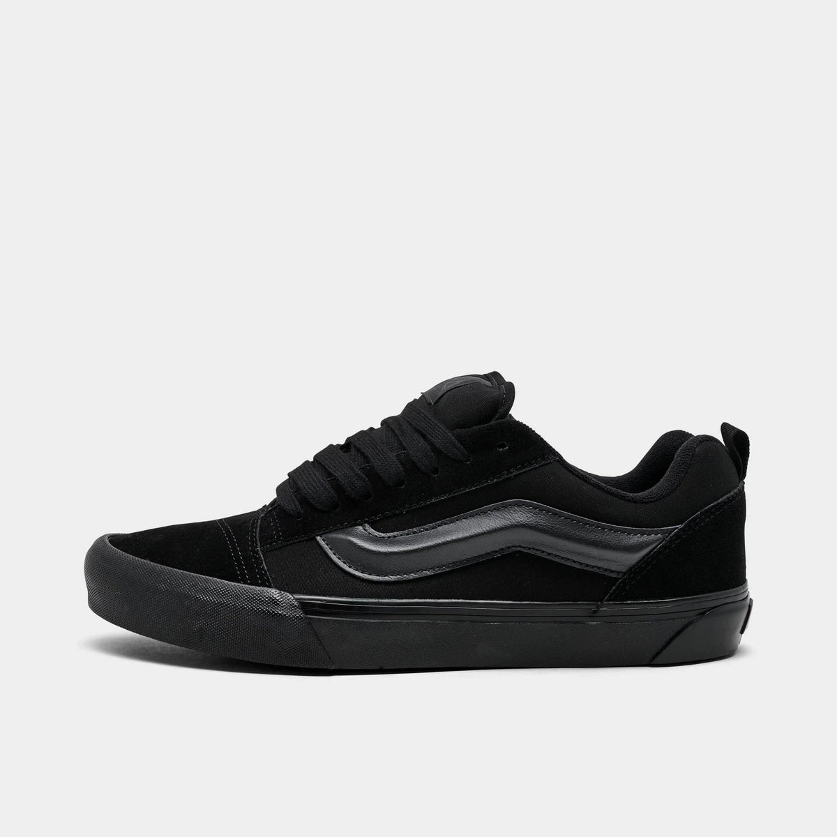 Men's Padded Suede Low Top Sneakers - Black