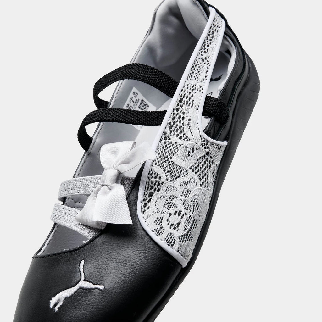 Women's Leather Ballet-Inspired Sneakers