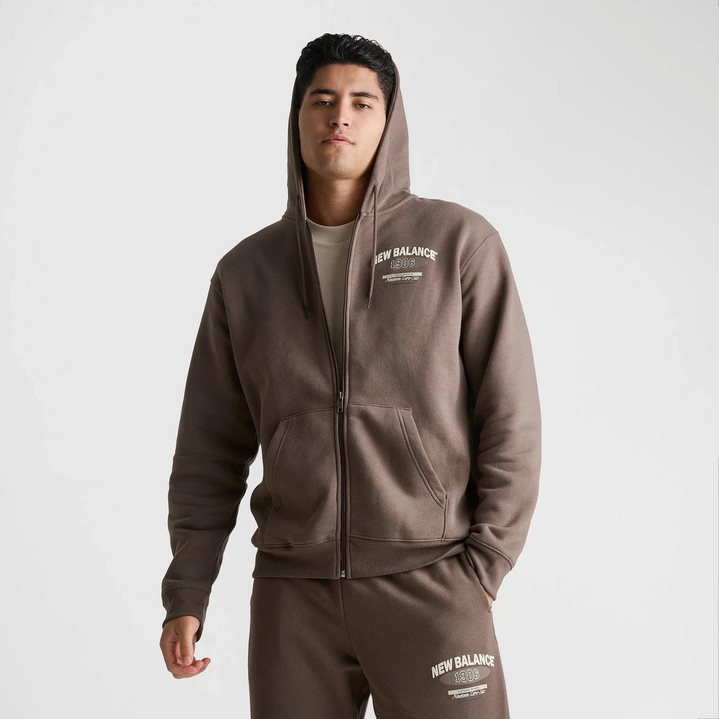 Men's Cotton Blend Fleece Full-Zip Hoodie