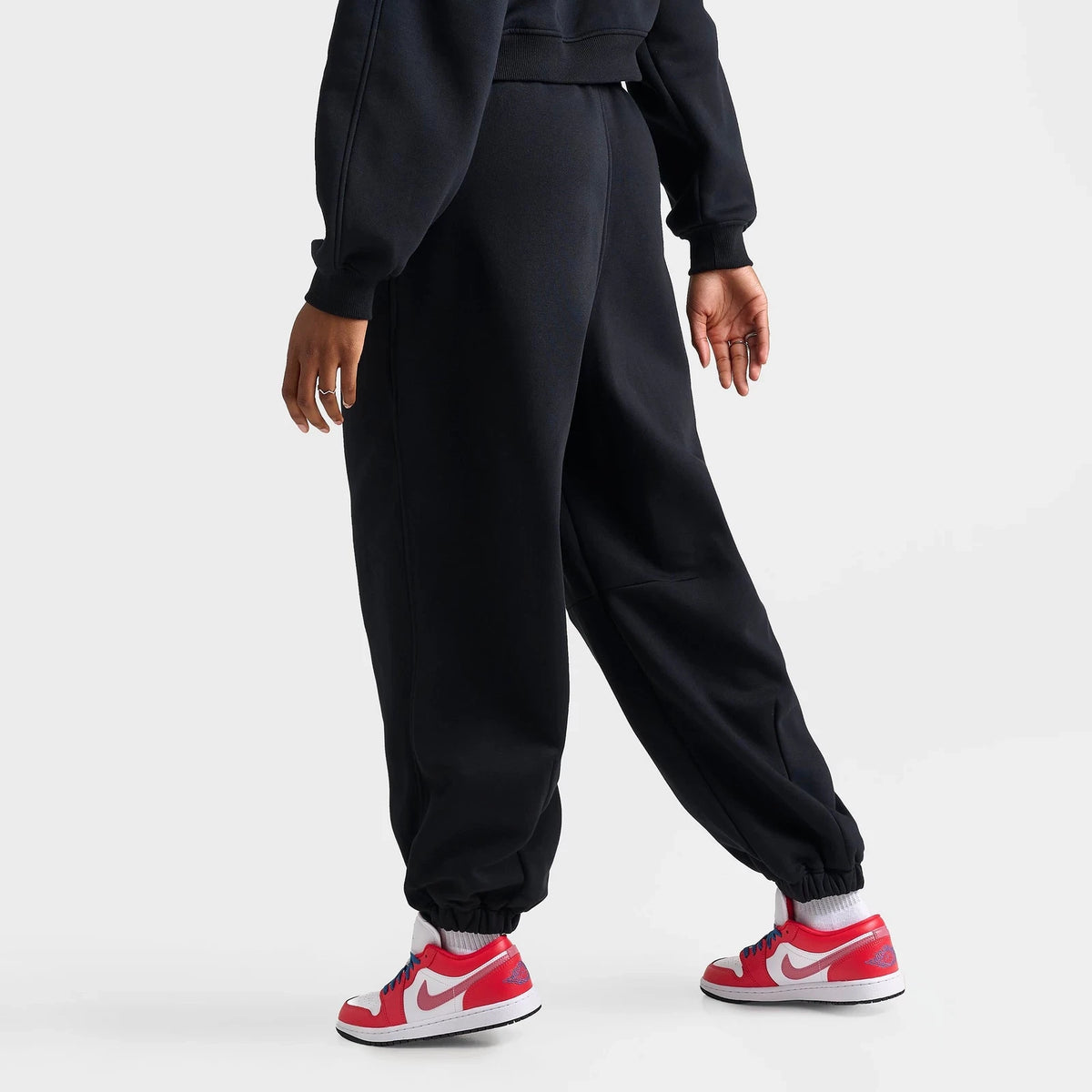 Women's Brushed Fleece Jogger Pants - Black