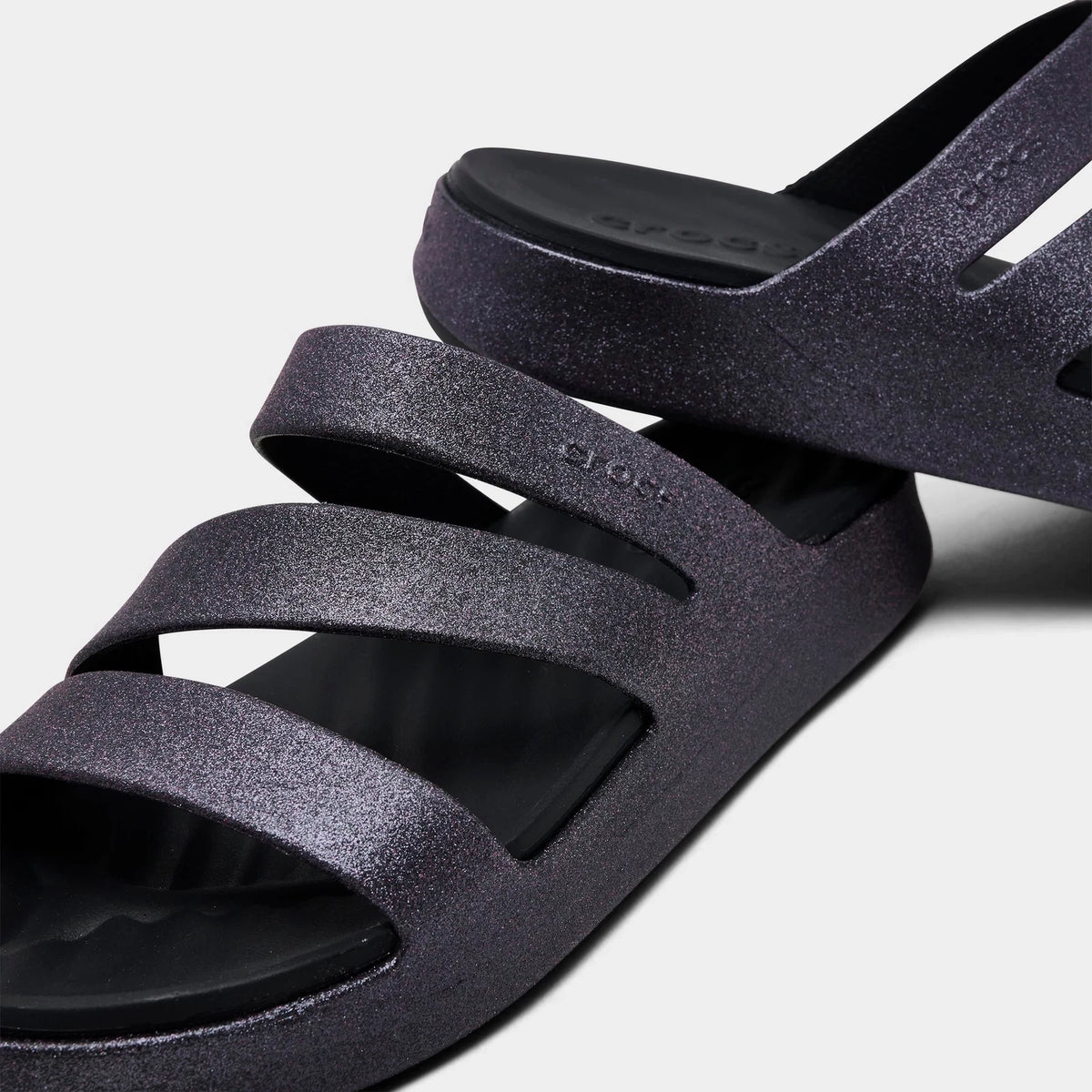 Shimmer Strappy Slip-On Sandal - Blue