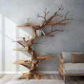 Live Edge Tree Branch Floating Bookshelf for Nursery Walls