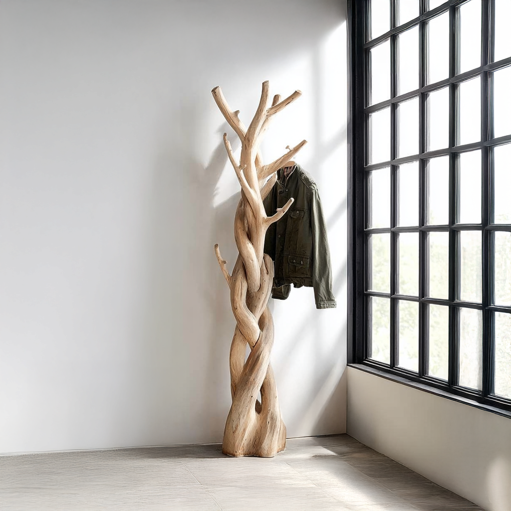 Driftwood Branch Tree Coat Rack for Bedroom or Closet