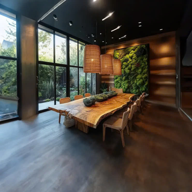 Solid Hardwood Dining Table with Soft Curved Edges, Seats 4 to 12 - view 2