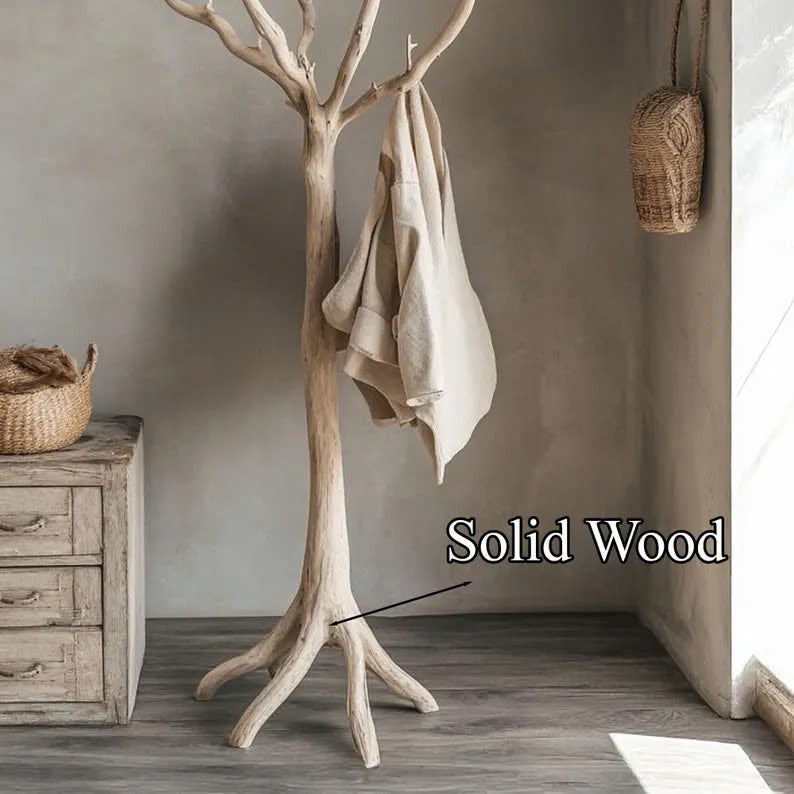 Driftwood Tree Branch Coat Rack with Natural Branch Hooks - view 4